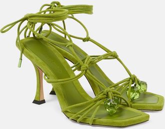 Jimmy Choo London Jemma 90 embellished suede sandals