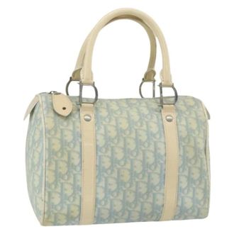 Dior Pre-owned Handbags, female, Blue, Size: ONE SIZE Pre-owned Boston Bag