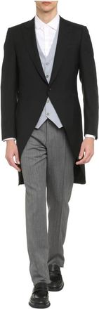 Canali Formele rokkostuum - Heren - Mantel - Zwart - L - Wol - Jassen