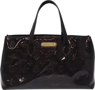 Louis Vuitton Wilshire Handbag Monogram Vernis Burgundy Patent_Leather Bag (Pre-Owned)