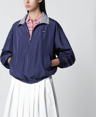 Miu Miu Royal blue technical poplin blouson