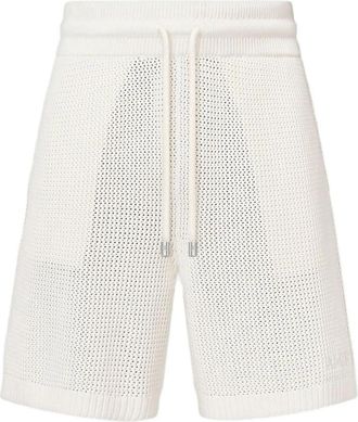 Amiri Gehaakte shorts - Heren - Korte Broeken - Wit - M - Korte Broeken