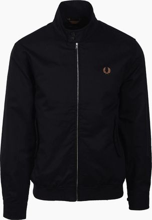 Fred Perry Mens FRED PERRY TWILL HARRINGTON JACKET BLACK - Size: 38