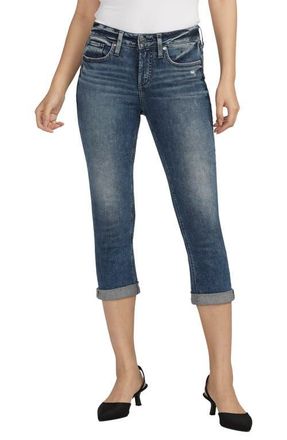Silver Jeans Co Suki Capri Jeans in Indigo at Nordstrom, Size 30