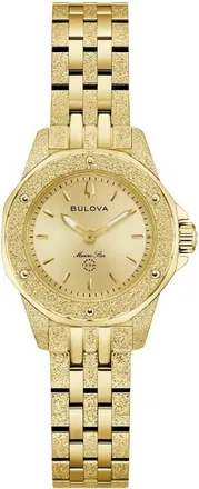 Bulova Marine Star Marc Anthony Quartz Champagne Dial Ladies Watch 97L192