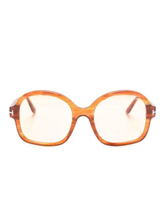 Tom Ford Eyewear Hanley oversized square-frame sunglasses - unisex - Acetate - One Size - Brown