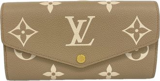 Louis Vuitton Cream Tourterelle Long Wallet (Bi-Fold) (Pre-Owned)