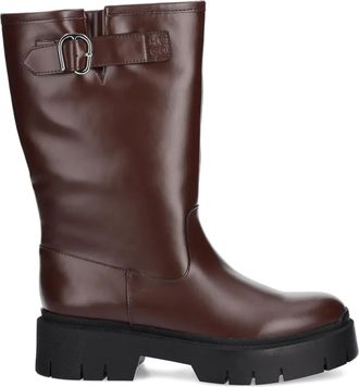 HUGO BOSS Stivali biker con fibbia - Marrone