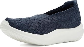 Clarks Solevana Weave Womens Shoes Navy Textile : 7.5 B - Medium