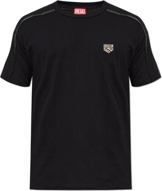 Diesel Tops, Heren, Zwart, 3Xl, T-Shirts