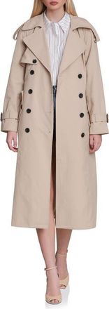 Avec Les Filles Belted Long Trench Coat in Wheat at Nordstrom, Size X-Small