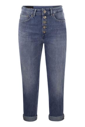 Dondup Koons - Loose Jeans With Jewelled Buttons