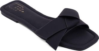 Shushop Diana Slide Sandal in Black at Nordstrom, Size 7.5