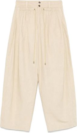 Isabel Marant Inaya trousers - women - Cotton/Cotton - 36 - Neutrals