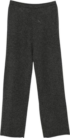 Max Mara Mmlottimo Rechte Broek - Dames - Straight fit broeken - Grijs - M - Wol - Broeken