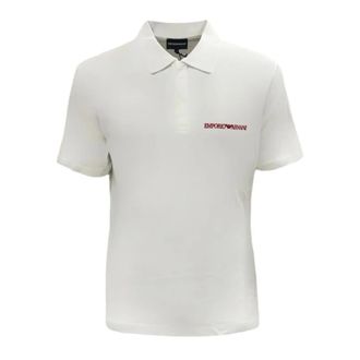 Emporio Armani Polo Shirts, male, White, S, White Polo Shirt 3D1F8P1J9Gz01M7
