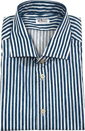 Kiton Hombre, Camisas, Azul, Talla: 4XL