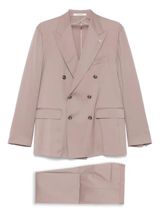 Tagliatore wool suit - Pink