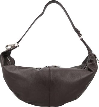 Christophe Lemaire Crescent-Shaped Buffalo Leather Shoulder Bag with Adjustable Strap