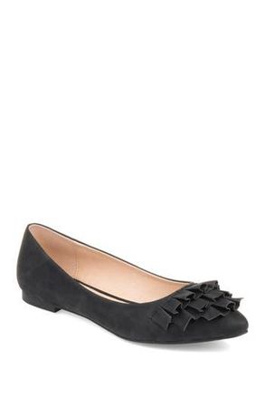 Journee Collection JOURNEE Judy Flat in Black at Nordstrom Rack, Size 6