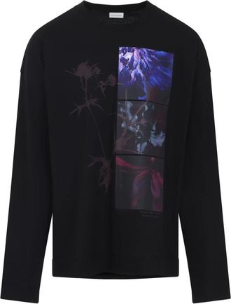 Dries Van Noten Zwart T-shirt Polos Casual Stijl - Heren - Longsleeves - Zwart - XL - Katoen - Tops