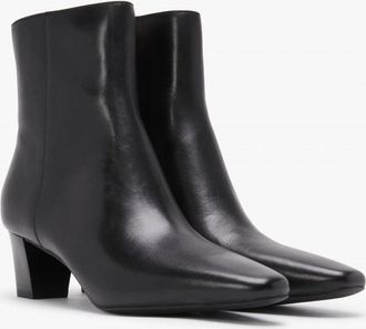 Lauren Ralph Lauren Willa Boots Womens Black Leather Ankle Bootie LION324