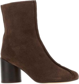 Maison Margiela Womens Shoe Ankle Boot Brown Tomaia Leather Bovina