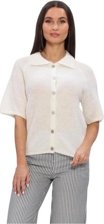 Y.A.S Yasdura 2/4 Knit Cardigan - Dames - Vesten - Wit - L - Truien & Vesten