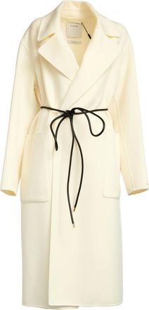 Sportmax Dames, Mantels, Wit, Maat: XS Wol