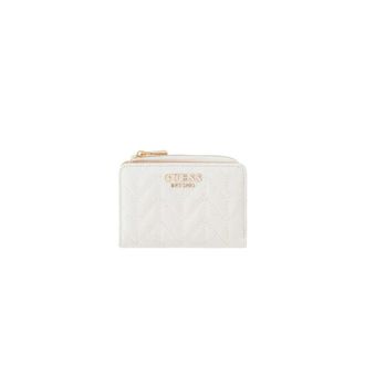 Guess Stacey Slg Zip Arnd Card Case - female - Guess - Wallets & Cardholders - White - ONE SIZE - Accessories