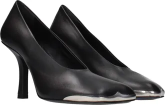 Burberry Womens Leather High Pump Black