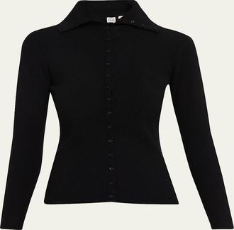 Toteme Fitted Polo Cardigan