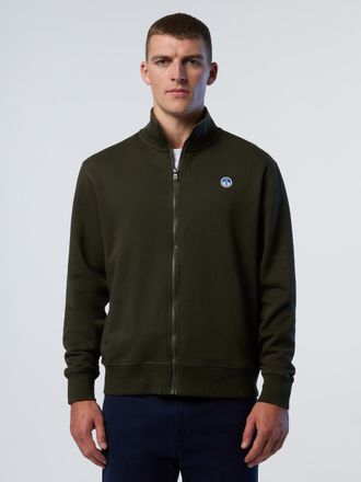 North Sails Sweatshirt Volledige ritssluiting met logopatch