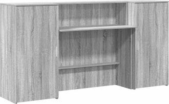 vidaXL Vidaxl - Mostrador de recepción sonoma gris 200x50x103,5 cm