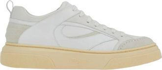 Ferragamo Panelled Low-Top Sneakers, Size 11