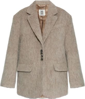 By Malene Birger button-fastening textured jacket - Neutrals