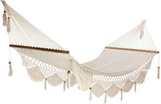 Hamac del sol Hamaca de madera nicarag&uuml;ense - crudo - 100% algod&oacute;n - 100 x 360 cm