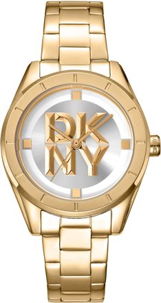 DKNY Womens 316L Stainless Steel Watches - Gold - One Size
