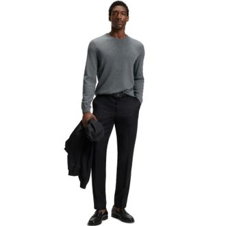 HUGO BOSS Heren Leno-P Trui (Medium Grijs)