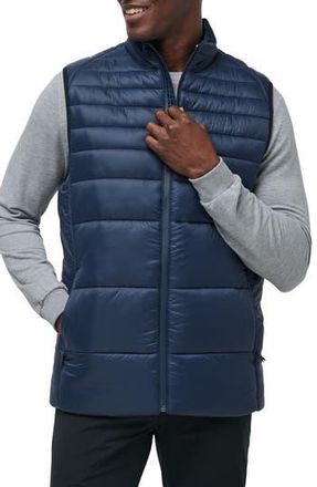 Travis Mathew Aves Technical Water Repellent Puffer Vest in Total Eclipse at Nordstrom Rack, Size Xxx-Large
