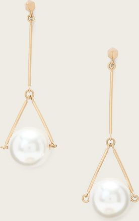 AllSaints Brass Hazel Drop Earrings, Size: One Size