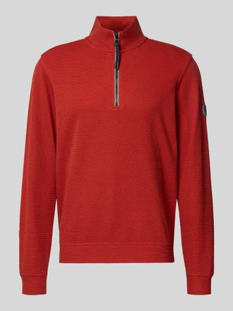 Lerros Sweatshirt mit Stehkragen Modell SELANIK in Rot, Größe L