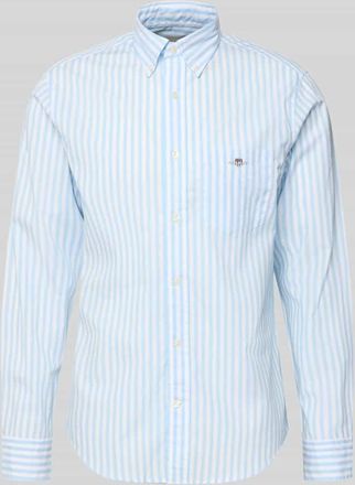 GANT Slim Fit Freizeithemd mit Brusttasche in Hellblau, Gr&ouml;&szlig;e XXXL