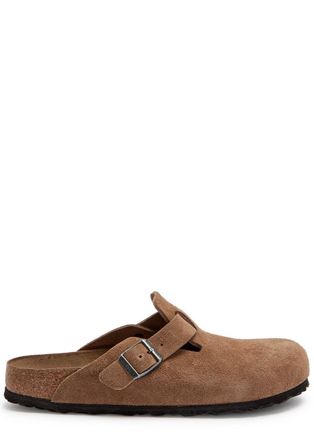 Birkenstock Boston Suede Clogs - Brown - 38 (IT38/ UK5)