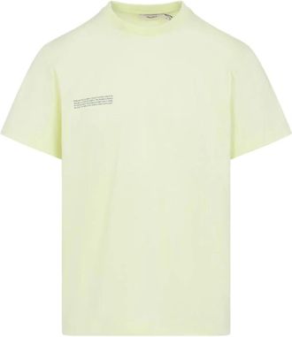 PANGAIA Klassiek Katoenen T-shirt met Tekstprint - Heren - T-shirts - Groen - XL - Katoen - Tops