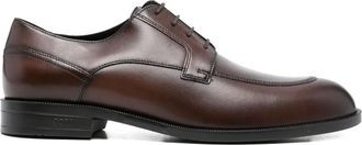 BOSS Leren derby schoenen - Bruin