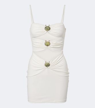 CHRISTOPHER ESBER Cutout embellished minidress