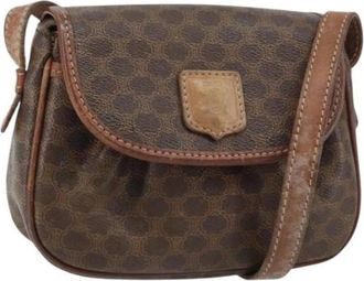 Celine Pre-owned Cross Body Bags, female, Brown, Size: ONE SIZE Pre-owned Plastic Cross Body Bag