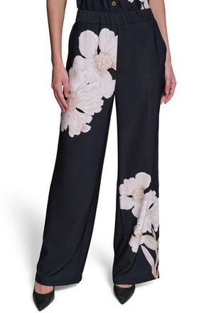 Karl Lagerfeld Placed Floral Soft Pants in Midnight Navy Multi at Nordstrom, Size X-Large