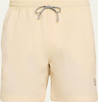Brunello Cucinelli Mens Solid Swim Trunks